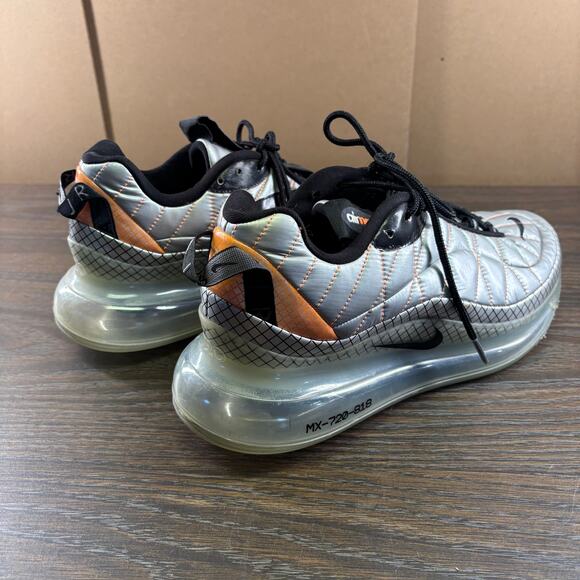 Nike Air MAX 720-818 Sneakers Mens 11 Metallic Silver/Black/Orange BV5841-001 main image 5